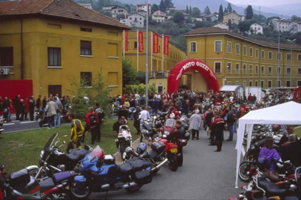 Moto Guzzi parking and factory